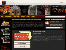 Tablet Screenshot of californiahauntedhouses.com